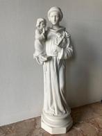 Beeld heilige Antonius van Padua biscuit (41 cm), Antiek en Kunst, Antiek | Religieuze voorwerpen, Ophalen