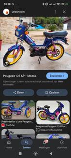 Spaanse Peugeot 103 sp3 fun raar, Ophalen, Zo goed als nieuw