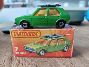 matchbox superfast vw golf 1 met origineel doosje beschikbaar voor biedingen