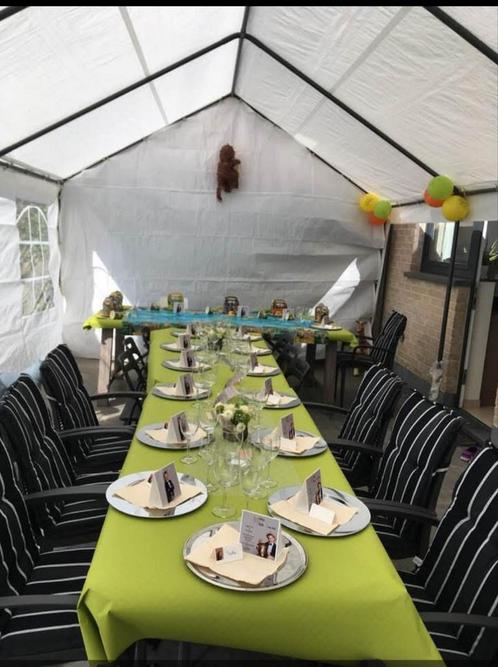 Partytent te huur / 8 x 4 meter Ternat, Tuin en Terras, Partytenten, Gebruikt, Partytent, Ophalen