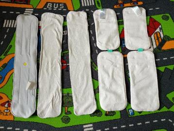 7 Inleggers wasbare luiers L en XL beschikbaar voor biedingen