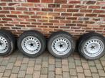 4 velgen te koop met band (banden bijna op), Ophalen, 15 inch, Banden en Velgen, Bestelwagen