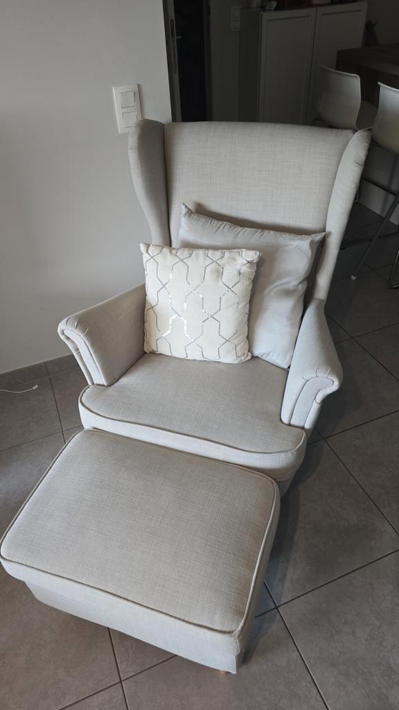 Fauteuil ikea beige strandmon, Maison & Meubles, Fauteuils, Enlèvement