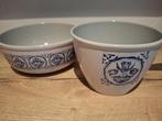 2 poelons à fondue Le Creuset avec bruleur Delft Blue-tulipe, Huis en Inrichting, Ophalen of Verzenden, Gebruikt, Gietijzer, Overige typen