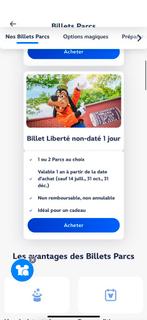 Disney pass 1 jours 3 personnes 2 parc