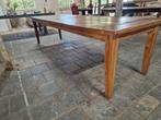 3 meter lange boerentafel mooi geleefd blad, Huis en Inrichting, Tafels | Eettafels, Ophalen, Gebruikt