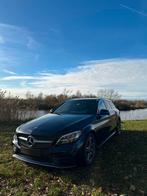 Mercedes c200 break AMG line blauw, Auto's, Automaat, 4 cilinders, Blauw, Leder