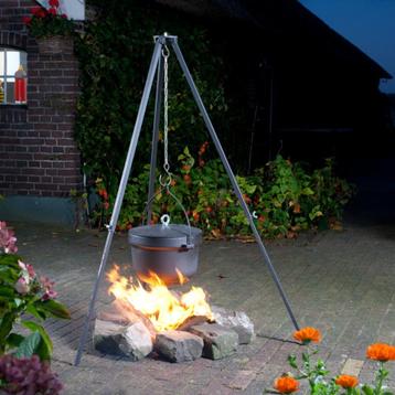 Bouilloire à feu en fonte avec trépied/chaudron de sorcière, Enlèvement ou Envoi, Neuf