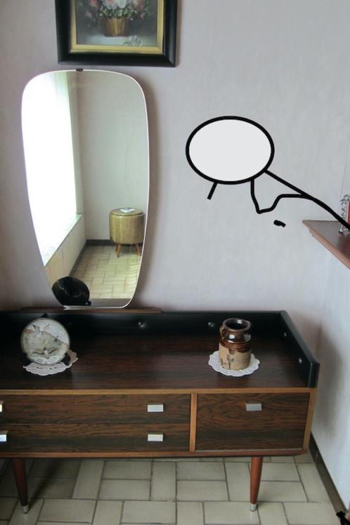 vintage commode en kleerkast en 1- persoonsbed, Huis en Inrichting, Kasten | Kleerkasten, Gebruikt, Minder dan 100 cm, 100 tot 150 cm