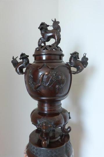 Bronzen Orienthal China/Japan Brule parfum brons  beschikbaar voor biedingen