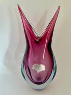 Klein mauve Sommerso siervaasje in Murano glas, Ophalen of Verzenden