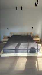 Bed & Mattress om Max op MAANDAG op te halen!, Huis en Inrichting, Slaapkamer | Bedden, Ophalen, Beige, Tweepersoons, Zo goed als nieuw