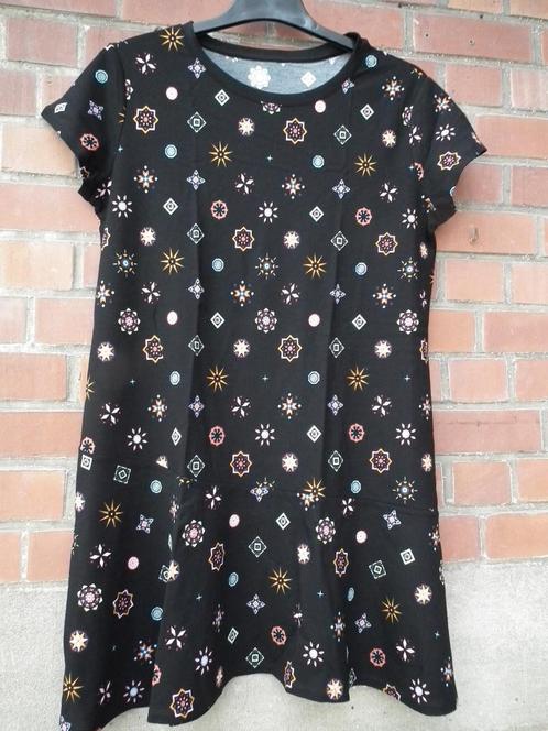 Damesjurk. maat XXL (Disgual) zwart/veelkleurig, Kleding | Dames, Jurken, Nieuw, Maat 46/48 (XL) of groter, Zwart, Knielengte