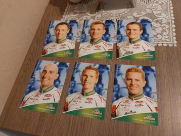 6 Wielerkaarten : Team Wiesenhof 2004 beschikbaar voor biedingen