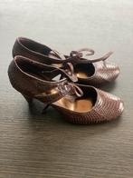 Mexx hakken – croco bruin – stijlvolle bandjes, Enlèvement ou Envoi, Comme neuf, Brun