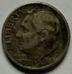 One dime 1946 USA zilver (.900), Postzegels en Munten, Munten | Amerika, Verzenden, Noord-Amerika, Losse munt, Zilver