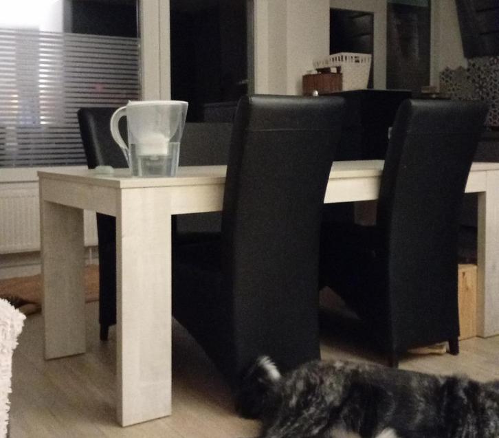 Eetkamertafel, Huis en Inrichting, Tafels | Eettafels, Zo goed als nieuw, 100 tot 150 cm, 200 cm of meer, Vijf personen of meer
