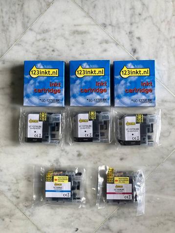  5 XL-inktpatronen, nieuw, LC-127XL en LC-125XL beschikbaar voor biedingen