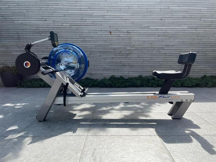 Luxe Roeimachine Fluid Rower E520 | Waterroeier Roeitrainer, Sport en Fitness, Fitnessapparatuur, Zo goed als nieuw, Roeitrainer