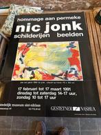 affiche oostende 1991 nic jonk hommage aan Permeke, Verzamelen, Posters, Ophalen of Verzenden, Zo goed als nieuw, Reclame