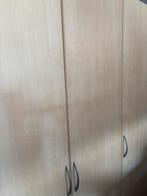 Kleerkastje 3 deurs in perfecte staat, lichte houtskleur, Ophalen, 100 tot 150 cm, 200 cm of meer, Met hangruimte