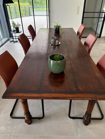 Massieve eiken klooster tafel  beschikbaar voor biedingen