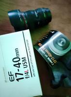 Objectif Canon Ef 17-40Mm f/4L Usm, pare-soleil et capuchons, Enlèvement ou Envoi, Comme neuf, Objectif grand angle, Zoom