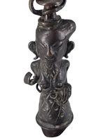 Statuette Asiatique en Bronze sur Socle