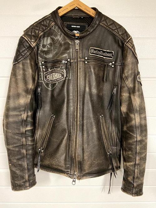 Veste cuir look vintage Harley-Davidson en aspect neuf !, Motos, Pièces | Harley-Davidson, Utilisé, Enlèvement ou Envoi
