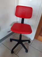 IKEA ALRIK chaise bureau enfant, Chaise de bureau, Enlèvement, Utilisé, Rouge