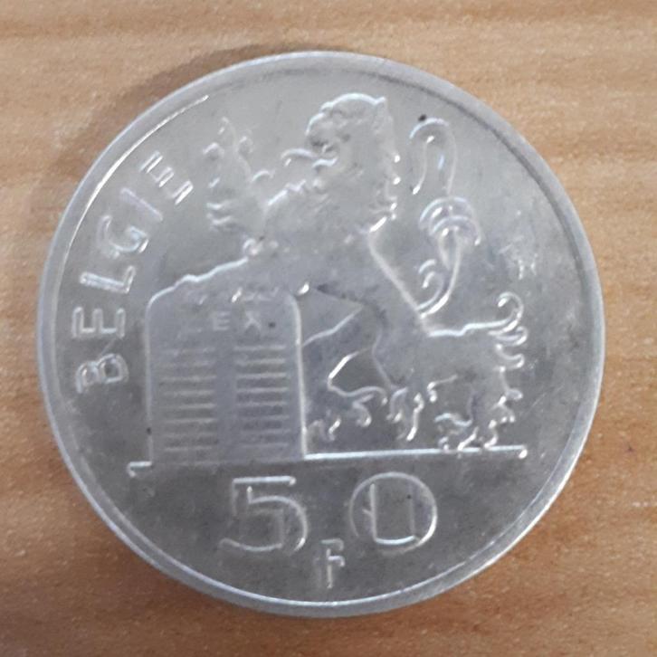 Zilveren munten 50 frank Belgische Prins Charles type Mercur, Postzegels en Munten, Munten | België, Zilver, Zilver, Ophalen of Verzenden