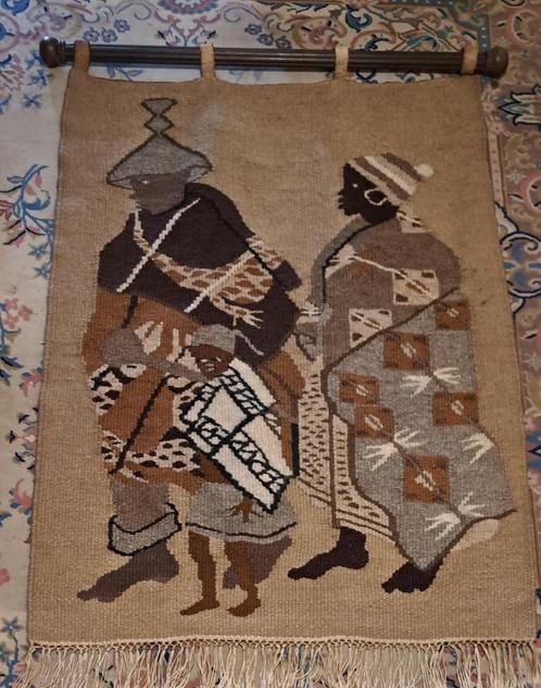 vintage Handgeweven Wandtapijt, Antiek en Kunst, Antiek | Tapijten, Tafelkleden en Textiel, Ophalen