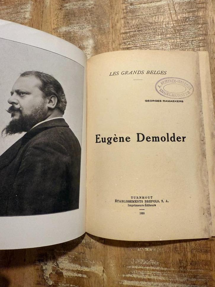 Les Grands Belges:Eugène Demolder par Georges Ramaekers 1919, Antiek en Kunst, Antiek | Boeken en Manuscripten, Ophalen of Verzenden