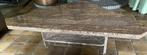Vintage granieten salontafel, Huis en Inrichting, Tafels | Salontafels, Overige vormen, 50 tot 100 cm, Minder dan 50 cm, 150 tot 200 cm