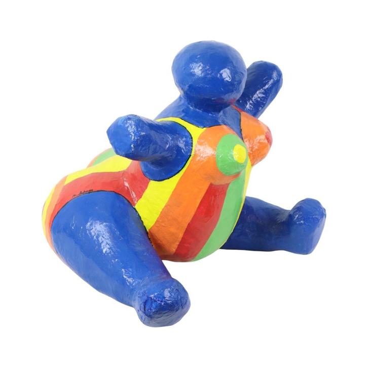 Vintage Kunstobject Beeld Dikke Dame Papier Maché Pop Art 38, Antiek en Kunst, Kunst | Beelden en Houtsnijwerken, Ophalen of Verzenden