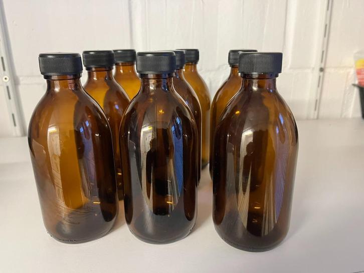 Glas Medicijnflessen 300ml -middelgroot, Hobby & Loisirs créatifs, Hobby & Loisirs Autre, Neuf, Enlèvement