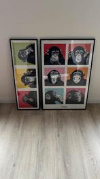 2 ingekaderde posters, Verzamelen, Ophalen, Zo goed als nieuw, Dier of Natuur, Met lijst