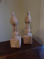 2 oiseaux en bois, Maison & Meubles, Accessoires pour la Maison | Autre, Comme neuf, Enlèvement ou Envoi