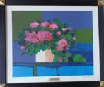 ALAIN BACH / BLOEMENPRACHT / KLEURLITHO / 72x84cm / KADER, Ophalen