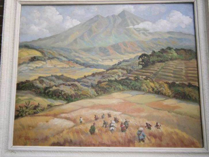 Abdullah Soedjono, Indonesië, Sudjono, Gunung Salak, Bogor, Antiek en Kunst, Kunst | Schilderijen | Klassiek, Ophalen