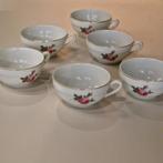 6 tasses en porcelaine de Baudour CERABEL, Antiquités & Art, Antiquités | Porcelaine, Enlèvement ou Envoi