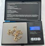 18k goud ketting 44.5cm lang, Handtassen en Accessoires, Kettingen, Ophalen of Verzenden, Zo goed als nieuw