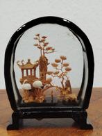 Chinees miniatuur handmade 3D-diorama in kurkhout jaren40/50, Ophalen of Verzenden