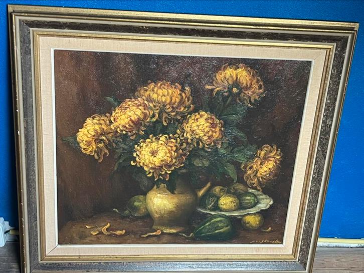 Kader kunst bloemen Maurice Sterck, Antiquités & Art, Art | Peinture | Classique, Enlèvement