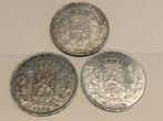 België lot 3 x 5 Frank 1873/74/75 zilver, Ophalen of Verzenden, Zilver