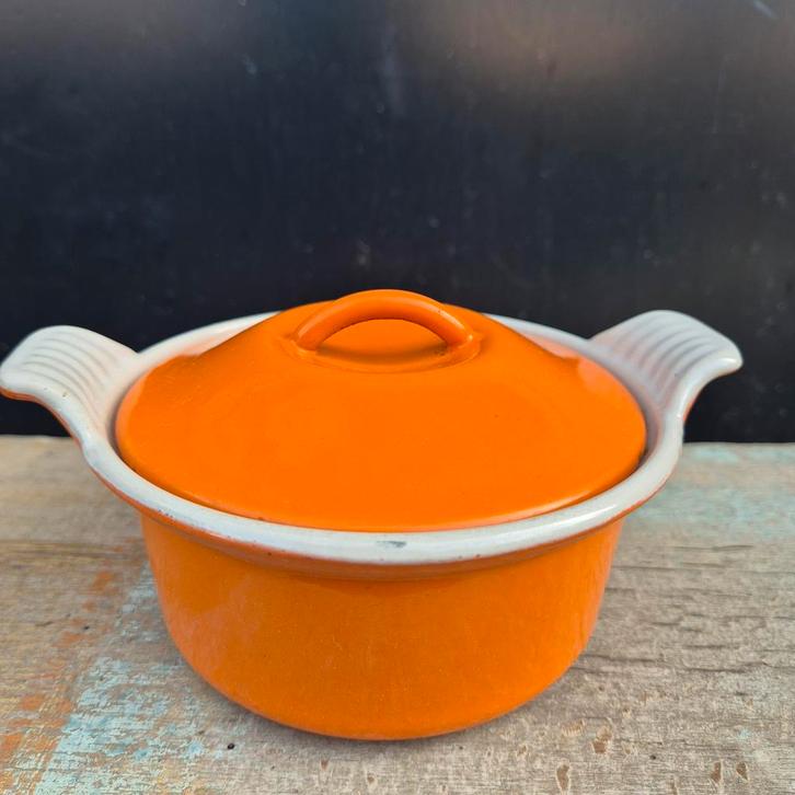 Le Creuset, stoofpotje/ cocotte nr 14 gietijzer, Antiek en Kunst, Antiek | Keukengerei, Ophalen of Verzenden