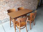 Café tafeltje met 4 stoelen, Huis en Inrichting, Ophalen, Gebruikt, Hout