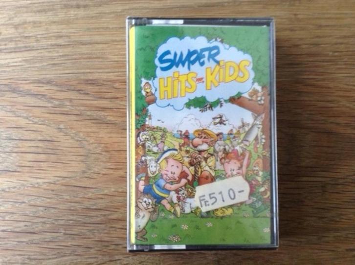 muziekcassette super hits voor kids, Cd's en Dvd's, Cassettebandjes, Nieuw in verpakking, Origineel, Nederlandstalig, 1 bandje