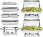 Set van 2 Chafing Dish dressoir | GRATIS LEVERING, -, Verzenden, Nieuw, WILPREP