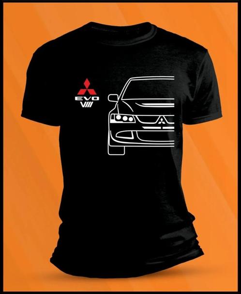T-shirt manches courtes Mitsubishi EVO VIII, Auto-onderdelen, Overige Auto-onderdelen, Mitsubishi, Ophalen of Verzenden